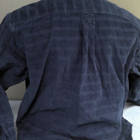 Cabela's Dick Idol Blue Corduroy Button Up Shirt Long Sleeve Men's XL - Picture 3 of 9